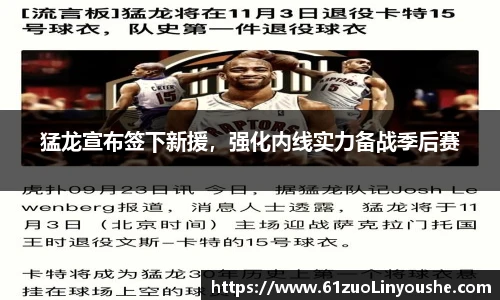 猛龙宣布签下新援，强化内线实力备战季后赛